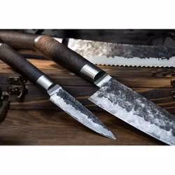 Satake Kuro Set: Brödkniv + Petty 11 cm + Santoku 18 cm