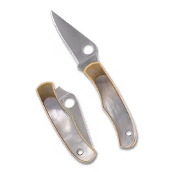 Spyderco Bug Nickel Silver Abalone Fällkniv