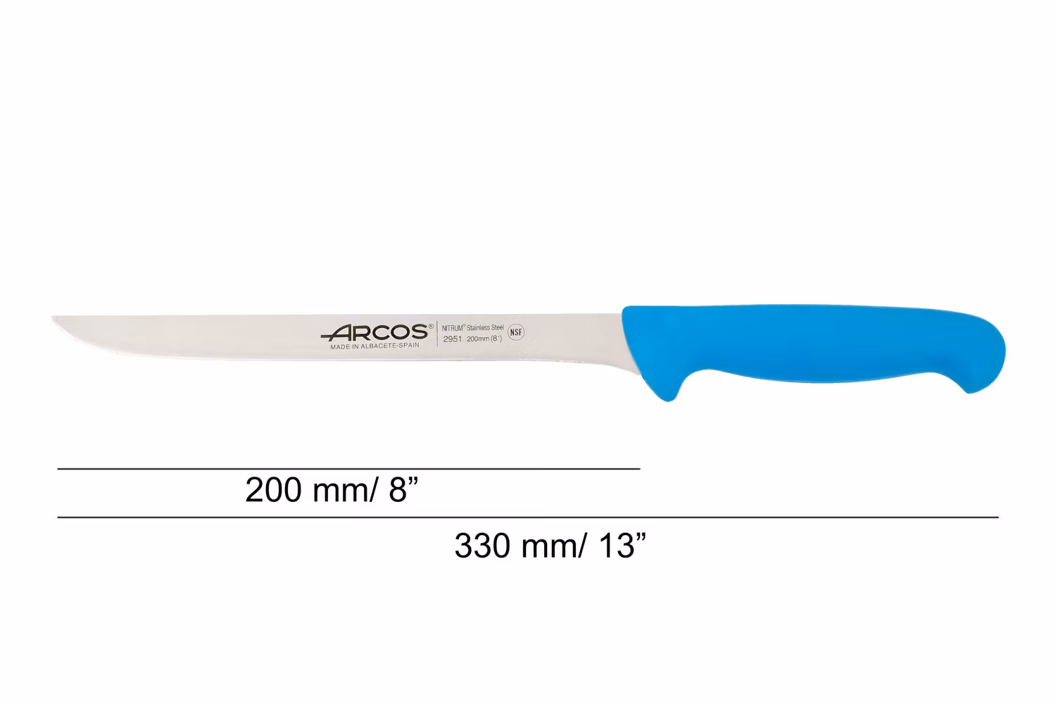Arcos 2900 Filekniv 20 cm Blå HACCP-godkänd