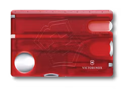 Victorinox SwissCard Nailcare Röd Transparent