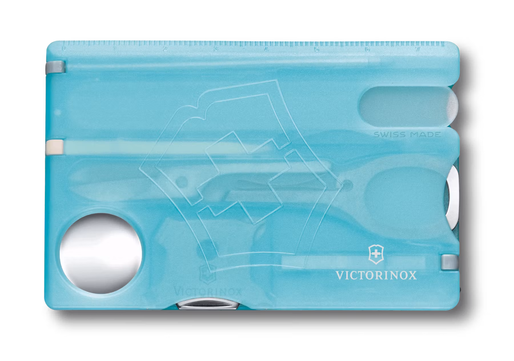 Victorinox SwissCard Nailcare Isblå Transparent