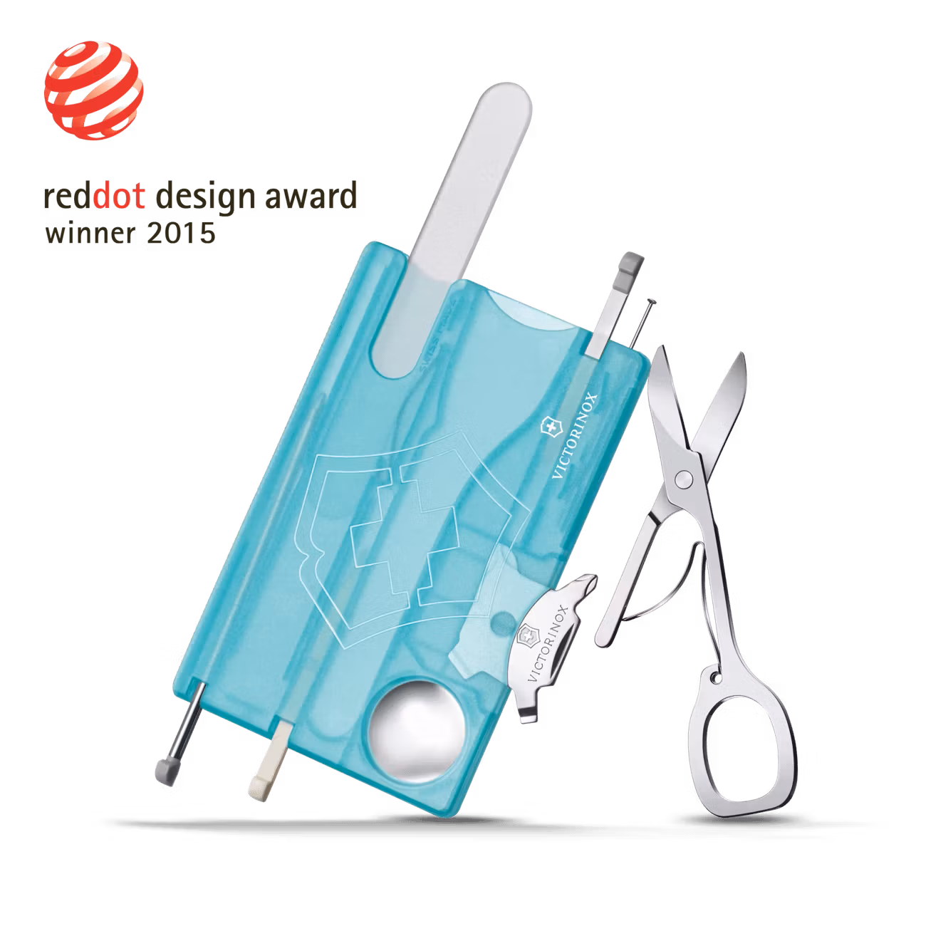 Victorinox SwissCard Nailcare Isblå Transparent