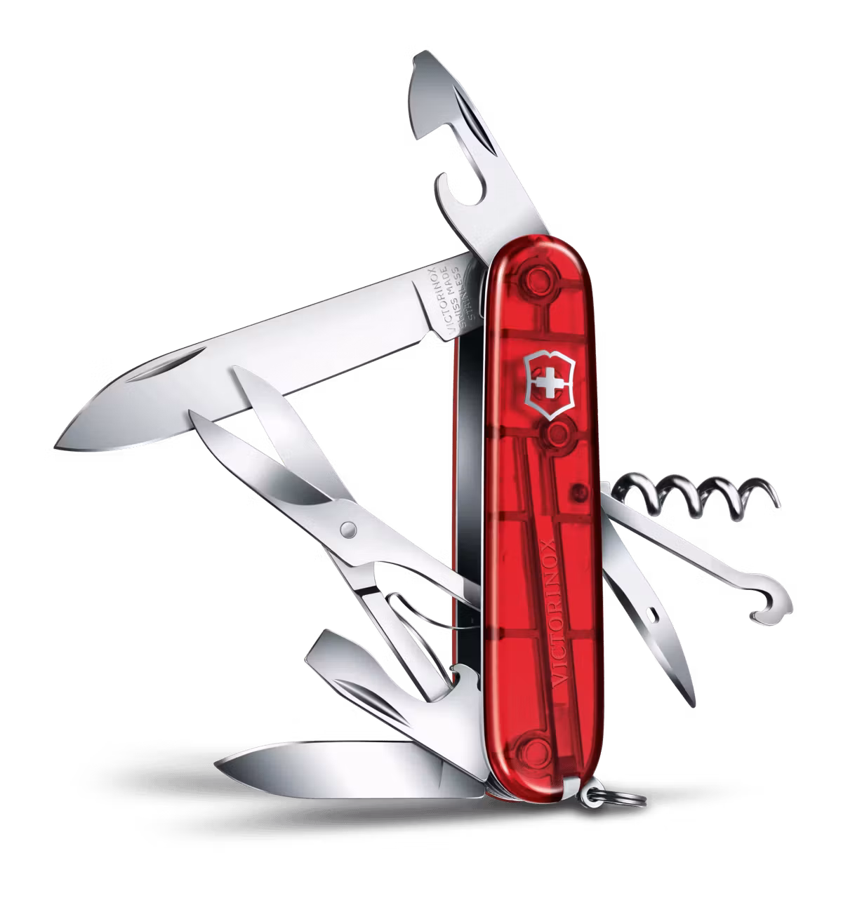 Victorinox Climber Fickkniv Röd Transparent