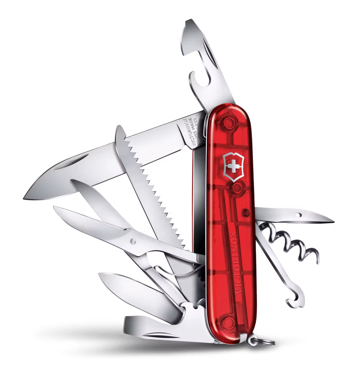Victorinox Huntsman Fickkniv Röd Transparent