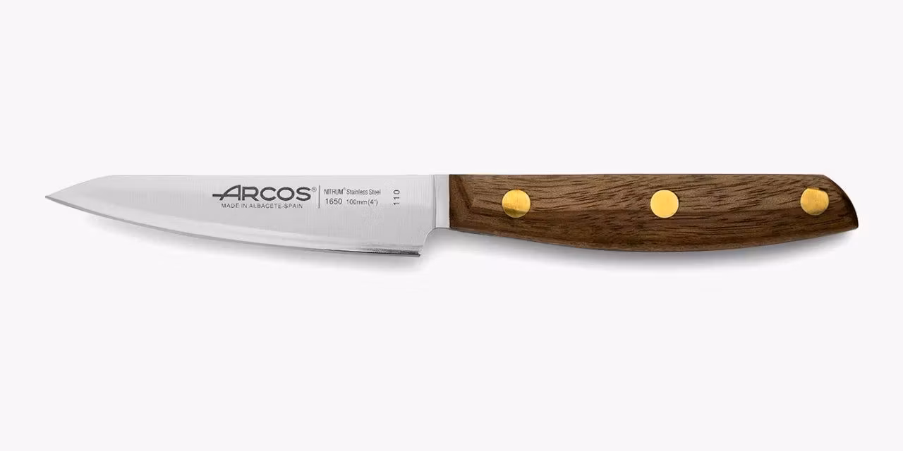 Arcos Nordika Skalkniv 10 cm i NITRUM®-stål med handtag i Ovengkolträ