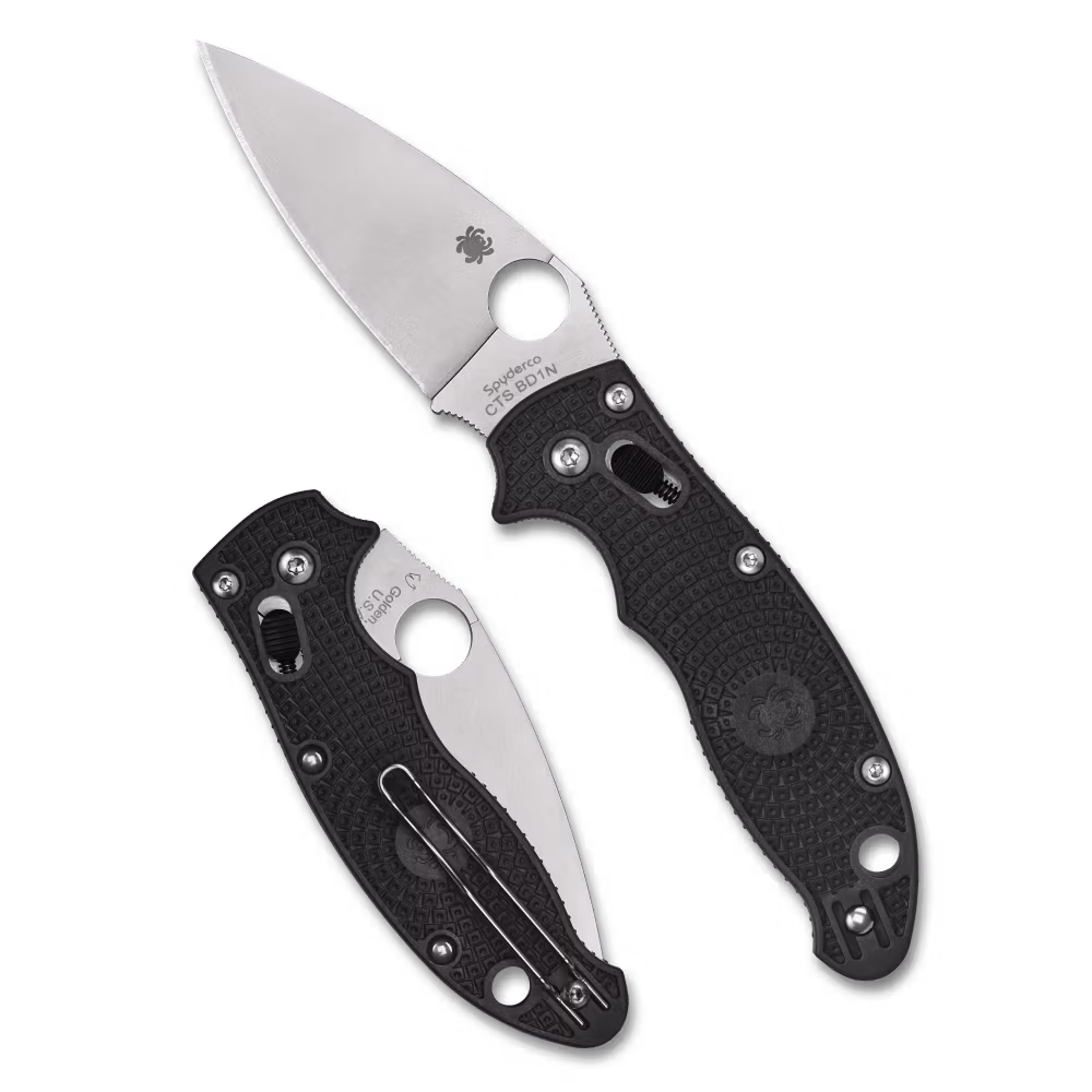 Spyderco Manix 2 Lightweight fällkniv med svart FRCP-handtag och trådclip