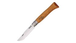 Opinel Fällkniv No12 i kolstål med trähandtag