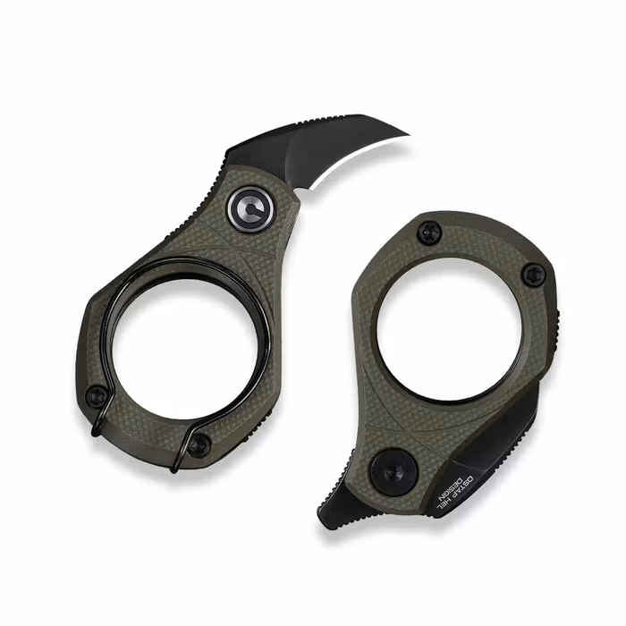CIVIVI Pyrus OD Green liten fällkniv med olivgrönt G10-handtag och svart blad