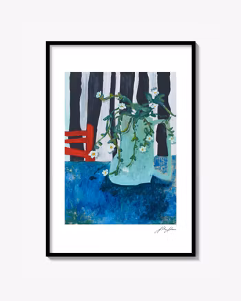 I mitt blåa kök - print