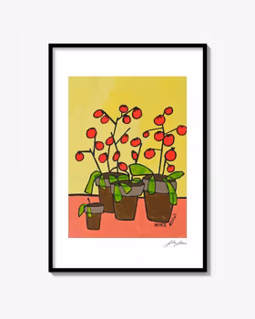 Tomatplanta - print