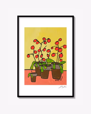 Tomatplanta - print