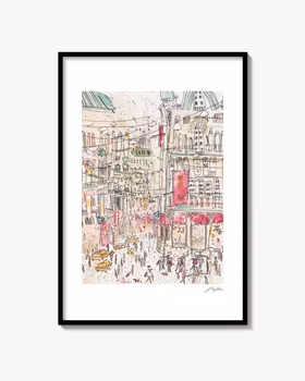 Christmas in the city - print