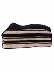 Kentucky fleece rug heavy  Stripes Brown/Beige