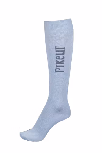Pikeur Lurex Knee Socks Ljusblå