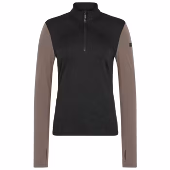 Trolle Fleece Half Zip Black Taupe