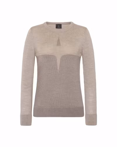 TROLLE Extra Fine Merino Starlogo Sweater - Sand