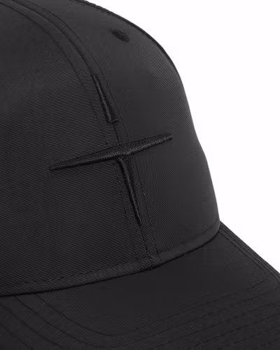 Trolle Star Logo Perforated Nylon Cap Black/Black
