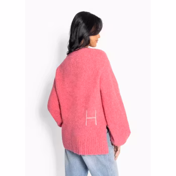 SOFIE V-ringad tröja Chateau Rose