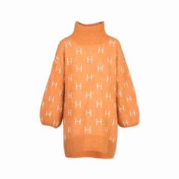 FAM Lång Sweater Leather Brown