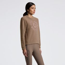 Cavalleria Toscana Fleece crew neck Walnut
