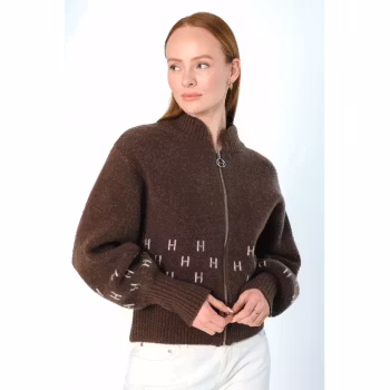 MÄRTHA Jacket short Mörkbrun