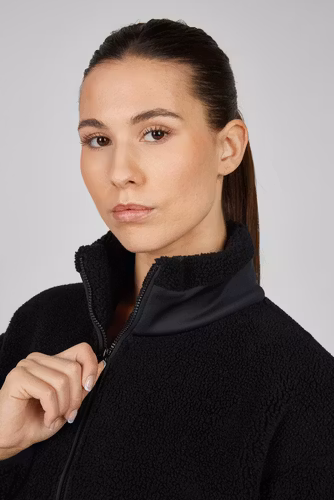 Eskadron Half-zip Teddytröja Svart