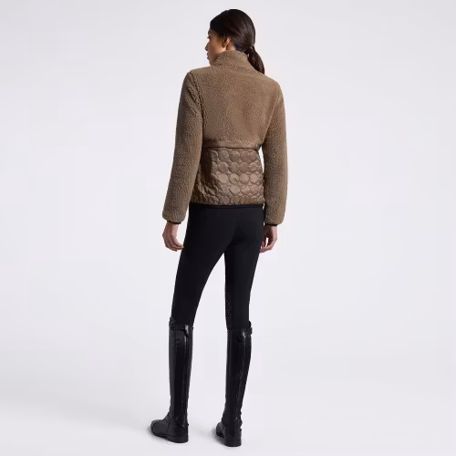Cavalleria Toscana Teddy Fleece Zipjacka Walnut