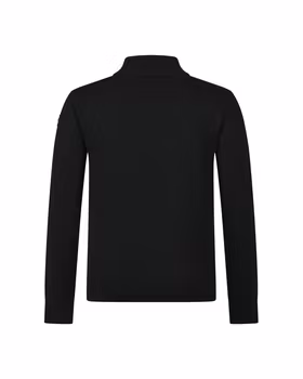 Trolle Merinoulltröja med halv dragkedja Unisex - Svart