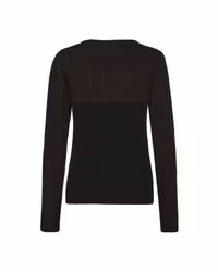 Trolle Cashmere & Ull tröja med stjärnlogga - Svart/Terra