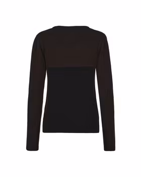 Trolle Cashmere & Ull tröja med stjärnlogga - Svart/Terra