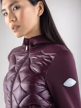 Equiline Hoodie padded Amaranto