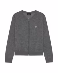 Tech Wool Hel Dragkedja - Grå/Grå