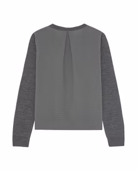 Tech Wool Hel Dragkedja - Grå/Grå