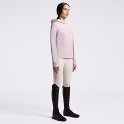 Damtröja i Tech Knit med huva | Cavalleria Toscana Ljusrosa