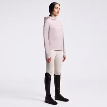 Damtröja i Tech Knit med huva | Cavalleria Toscana Ljusrosa
