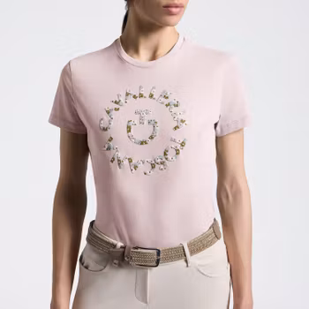 Cavalleria Toscana Flower Tshirt Rosa