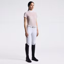 Kortärmad perforerad tröja Violet Ice | Cavalleria Toscana