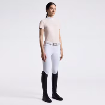 Kortärmad perforerad Skjorta Brish Beige | Cavalleria Toscana