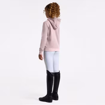 Flickahuvtröja med dragkedja och blombroderi | Cavalleria Toscana