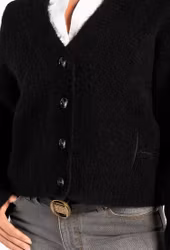 Pernille Short Cardigan Svart