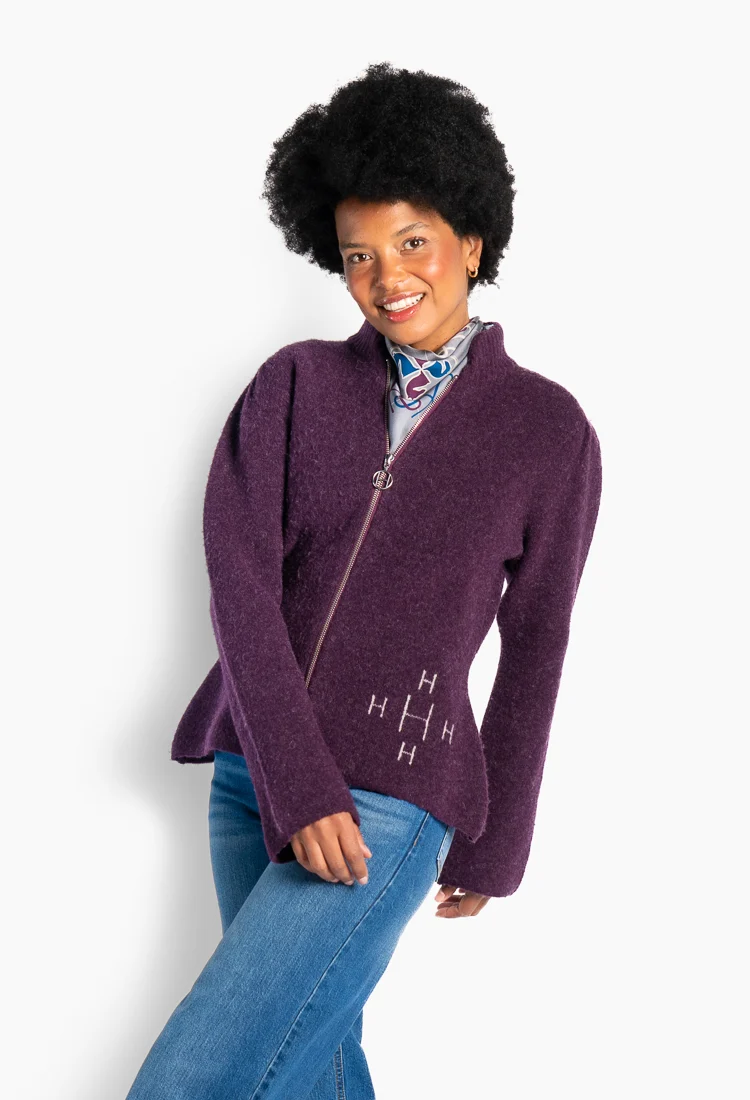 Filippa Zip Jacket Potent Purple