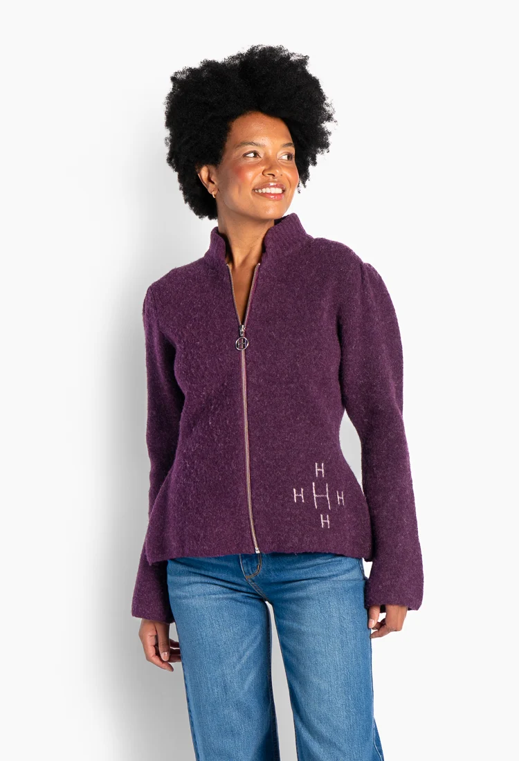Filippa Zip Jacket Potent Purple