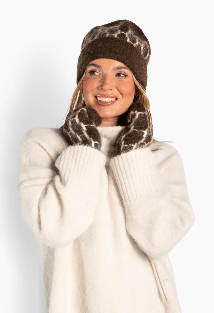 GERA Mittens Vantar Dark Earth