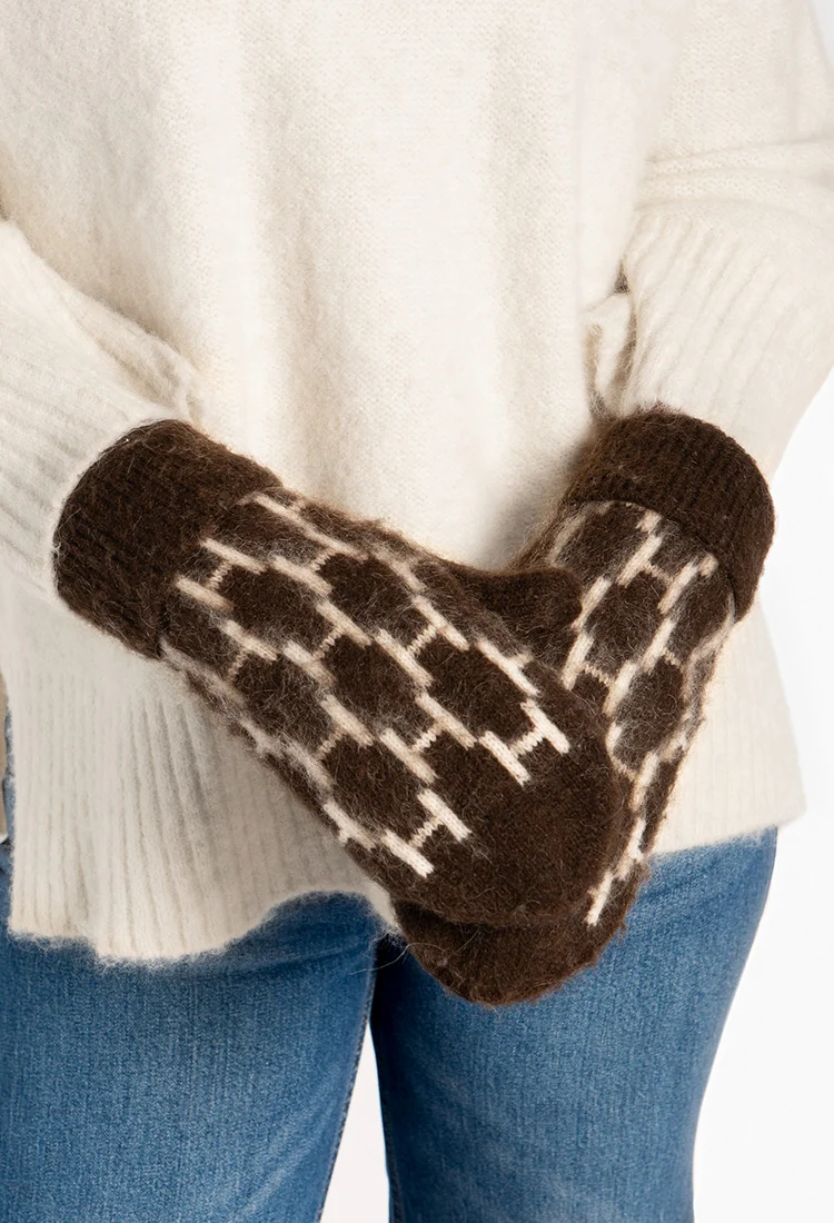 GERA Mittens Vantar Dark Earth