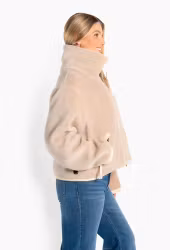 Kellie Shearling Jacket Beige