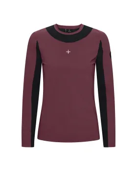 Centerline T-shirt Långärmad Dam - Bordeaux
