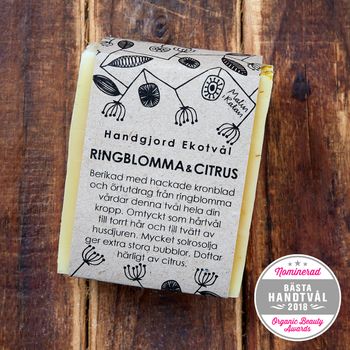 Malin i Ratan Eko Tvål - Ringblomma & Citrus
