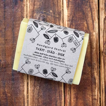 Malin i Ratan Eko Tvål - Tvätt/städ/disk (lavendel & citrus) 160g