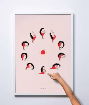 Yogadjuren Poster - Solhälsning