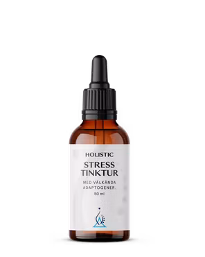 Holistic Ört Tinktur Stress - Adaptogener; Ashwagandha, Rosenrot, Lakritsrot, Rysk rot & Shisandra (även bra vid PMS)